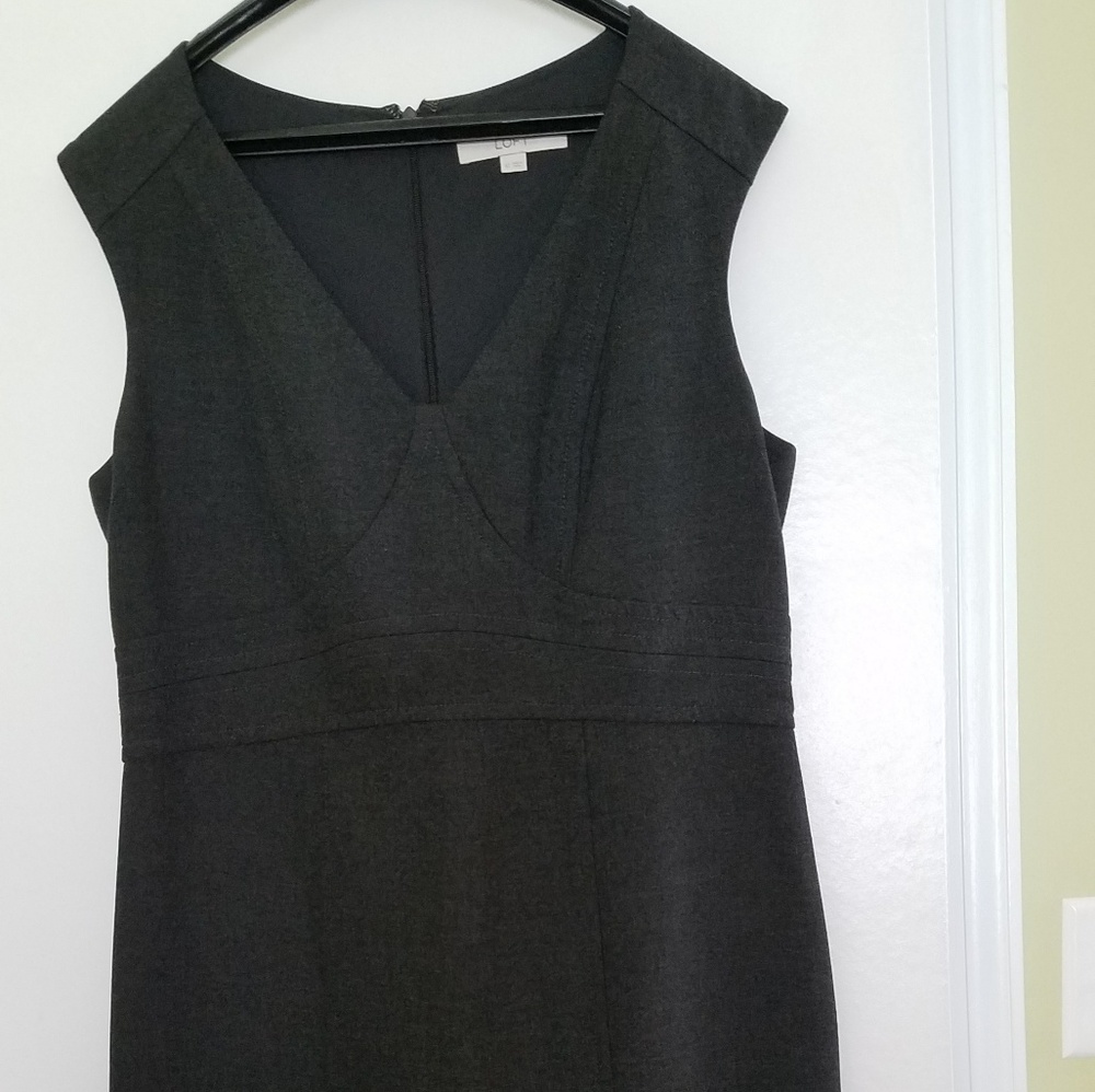 Loft Grey Dress, Career Sleeveless